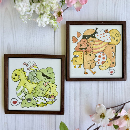 Cartoon Carnival Coaster (Set of 2)