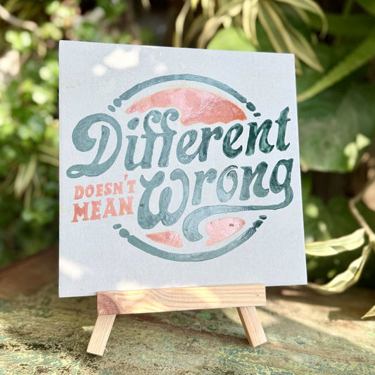 'Different' not Wrong
